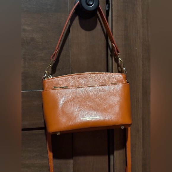Chic Brown Leather Crossbody Bag - Picture 7 of 8